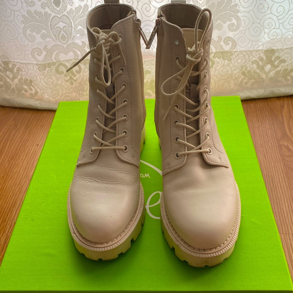 Sam Edelman Garret Platform Combat Boot Size 5.5